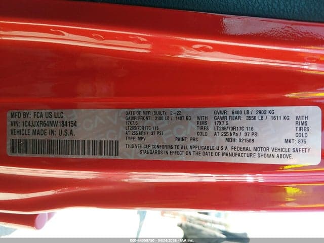 2022 JEEP WRANGLER 4XE UNLIMITED RUBICON 4X4 9