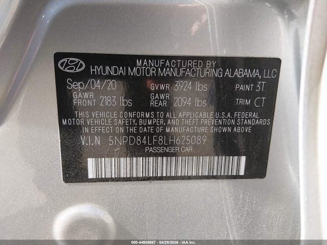 2020 HYUNDAI ELANTRA VALUE EDITION 9
