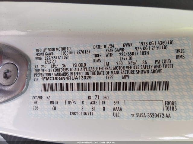 2024 FORD ESCAPE ACTIVE 9