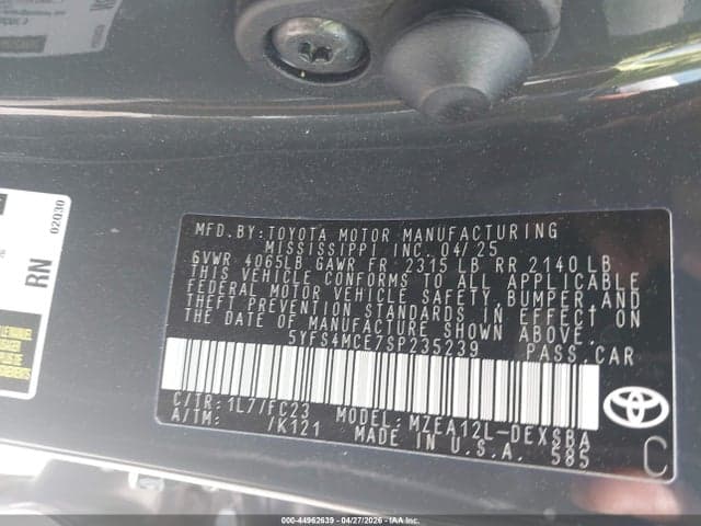 2025 TOYOTA COROLLA SE 9