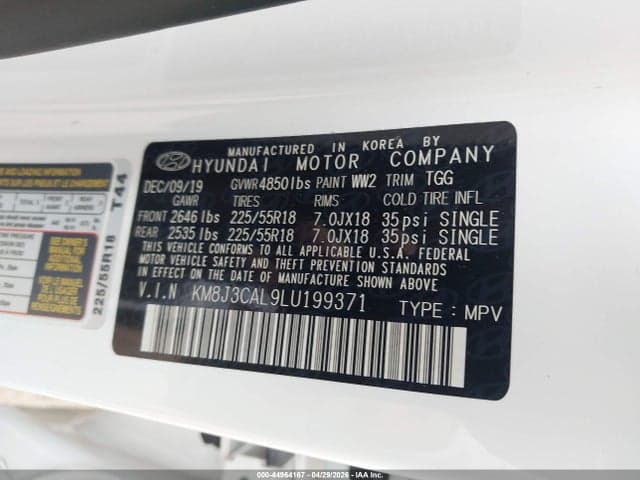 2020 HYUNDAI TUCSON SEL 9