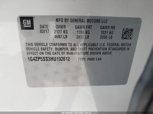 2017 BUICK LACROSSE ESSENCE 9