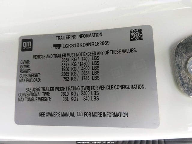 2022 GMC YUKON 2WD SLT 9