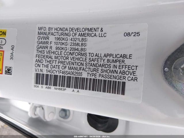 2025 HONDA ACCORD SE 9