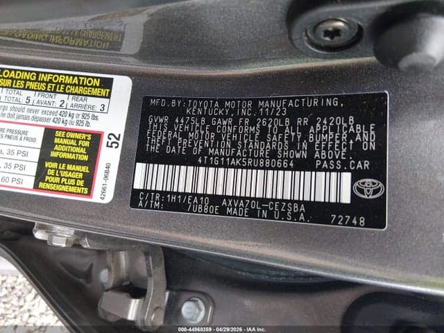 2024 TOYOTA CAMRY SE 9