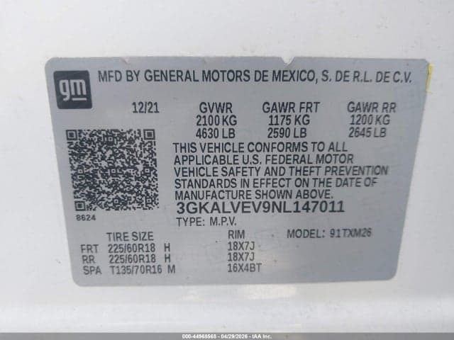 2022 GMC TERRAIN AWD SLT 9