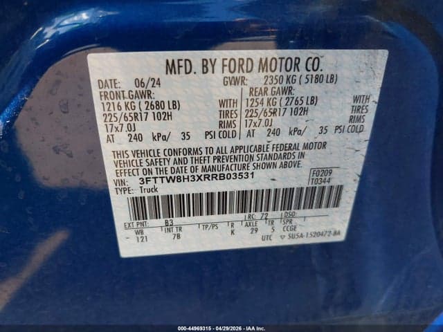 2024 FORD MAVERICK XLT 9