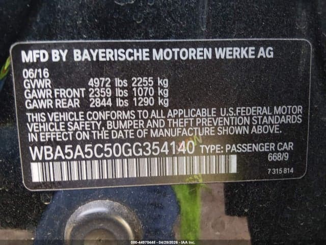 2016 BMW 528I 9