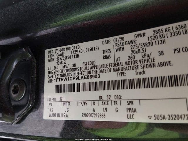 2020 FORD F-150 XL 9