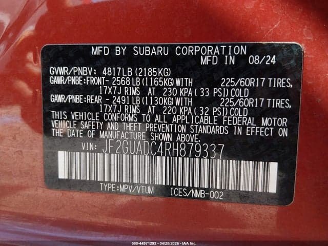 2024 SUBARU CROSSTREK PREMIUM 9