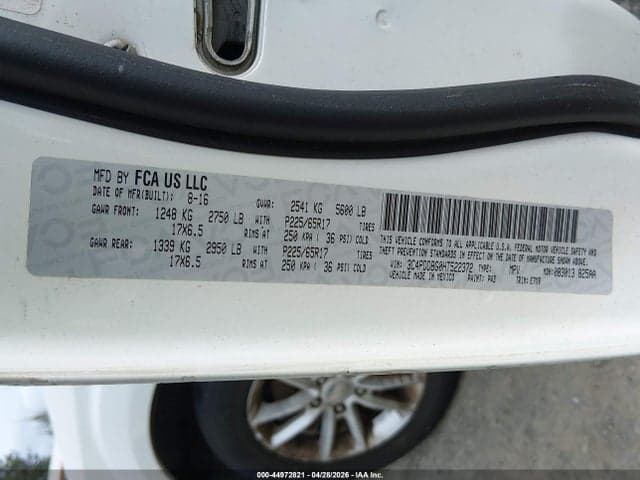 2017 DODGE JOURNEY SXT AWD 9