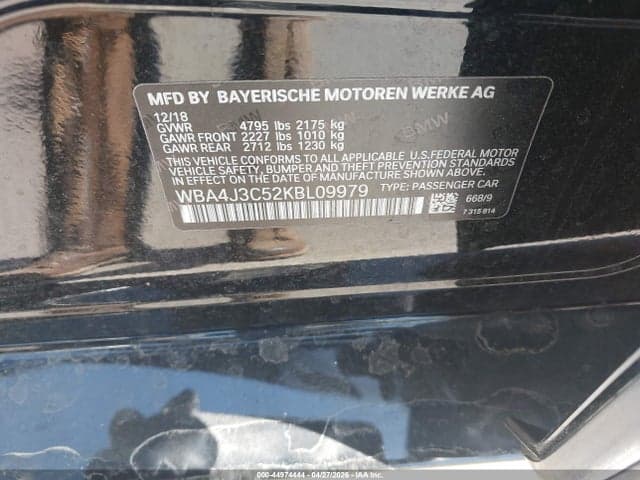 2019 BMW 430I GRAN COUPE XDRIVE 9