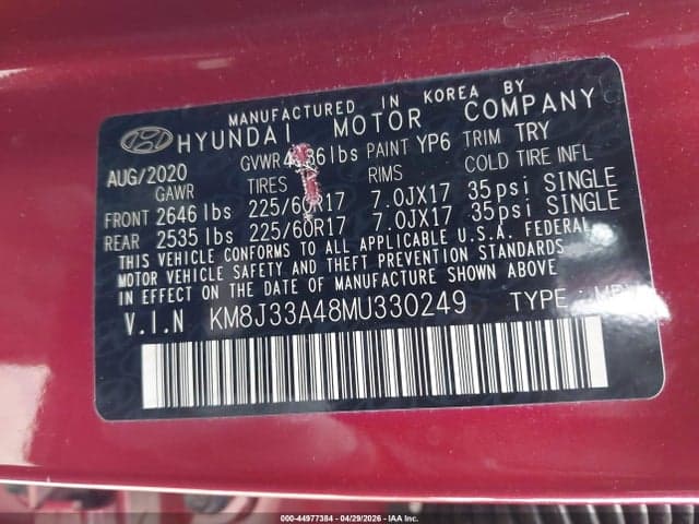 2021 HYUNDAI TUCSON VALUE 9