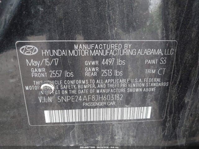 2018 HYUNDAI SONATA SE 9