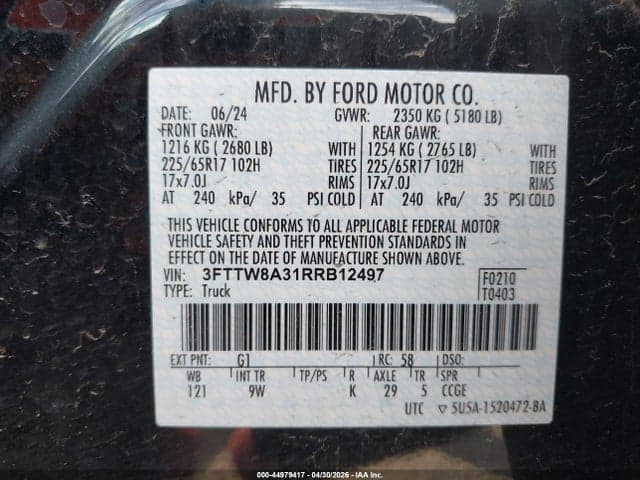 2024 FORD MAVERICK XL 9