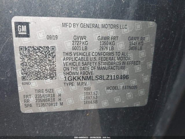 2020 GMC ACADIA FWD SLT 9