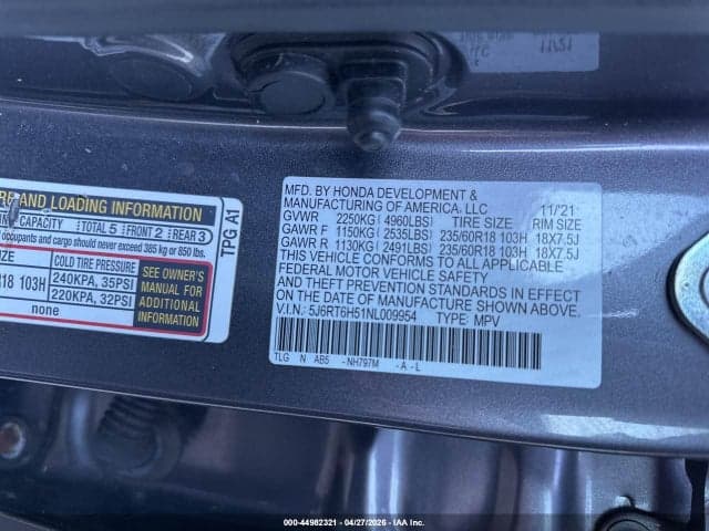 2022 HONDA CR-V HYBRID EX 9