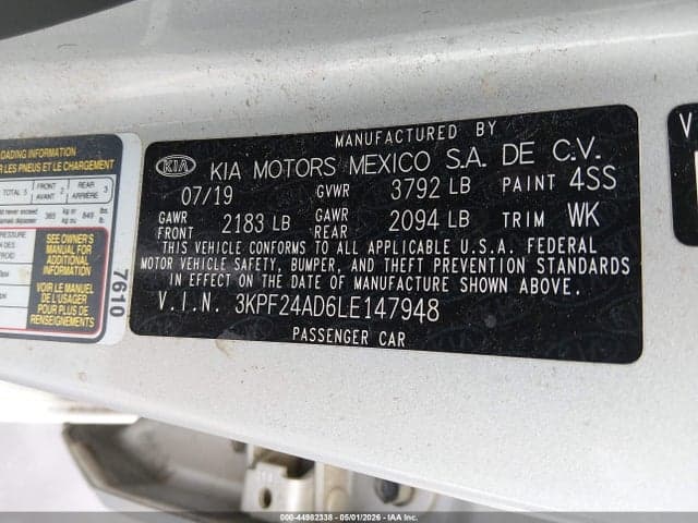 2020 KIA FORTE LXS 9