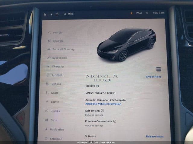 2018 TESLA MODEL X 100D/75D/P100D 16