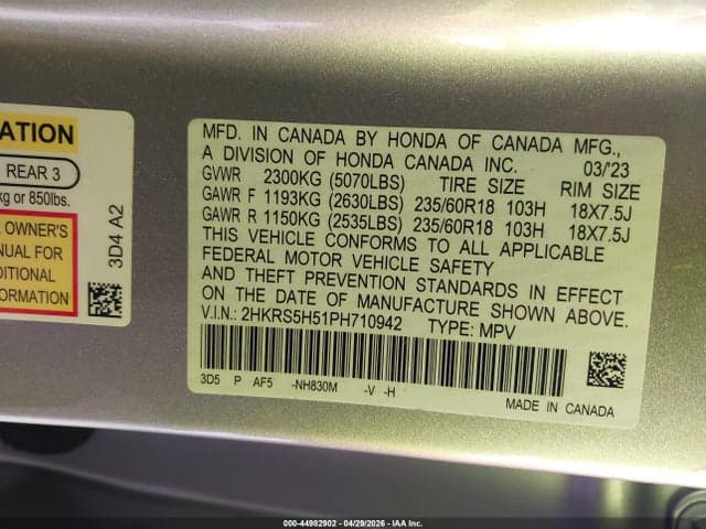 2023 HONDA CR-V HYBRID SPORT 9