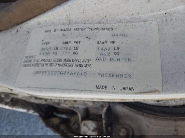 1986 MAZDA 323 9
