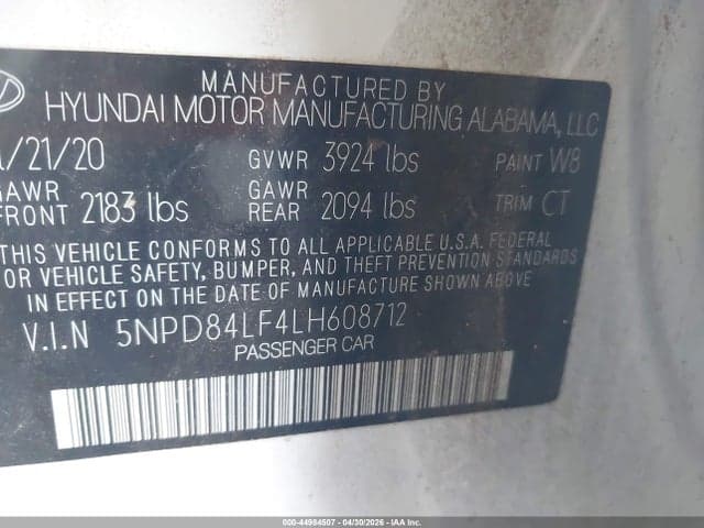 2020 HYUNDAI ELANTRA SEL 10