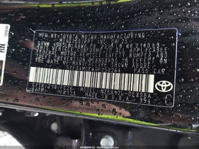 2025 TOYOTA COROLLA SE 9