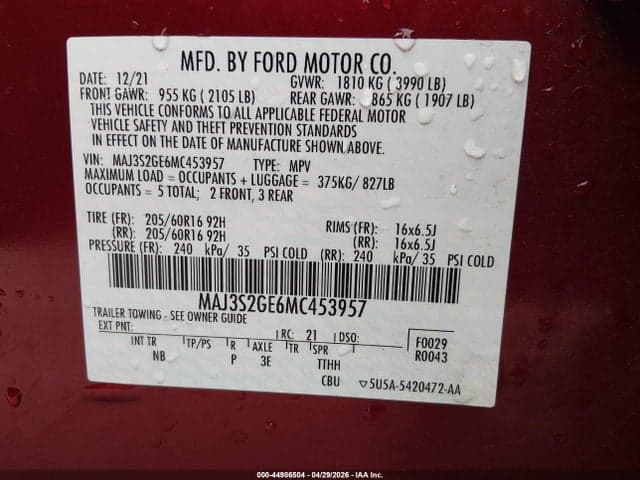 2021 FORD ECOSPORT SE 9