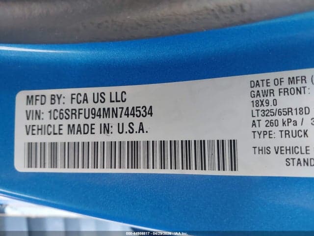 2021 RAM 1500 9