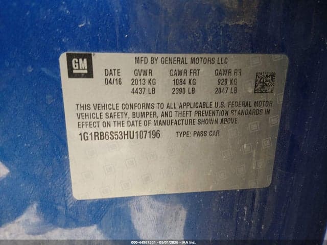 2017 CHEVROLET VOLT PREMIER 9