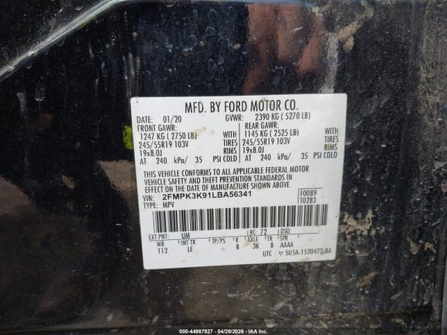 2020 FORD EDGE TITANIUM 9