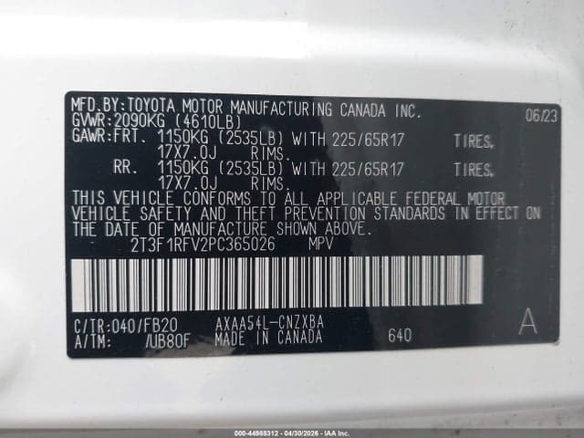 2023 TOYOTA RAV4 LE 9