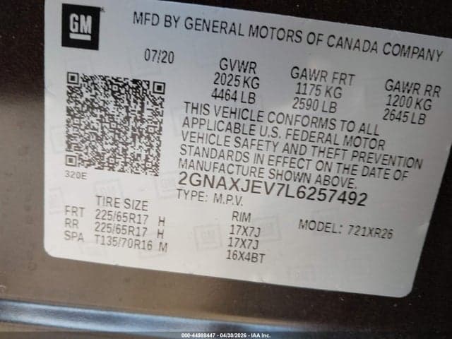 2020 CHEVROLET EQUINOX FWD 2FL 9