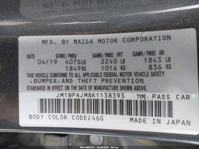 2019 MAZDA MAZDA3 9