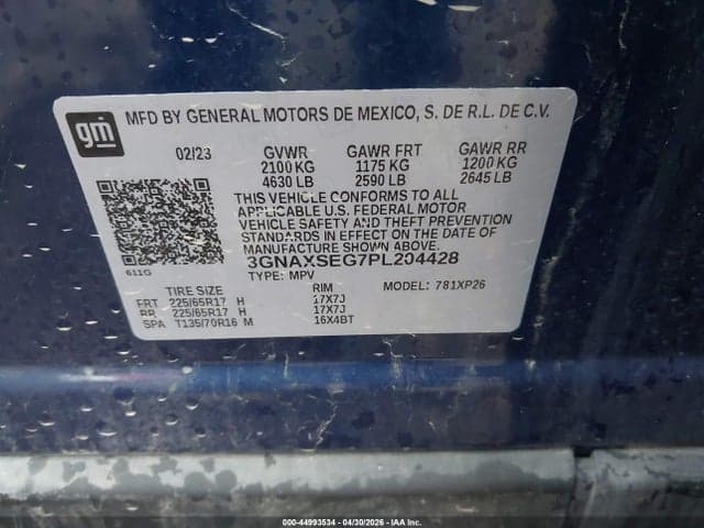 2023 CHEVROLET EQUINOX AWD LS 9