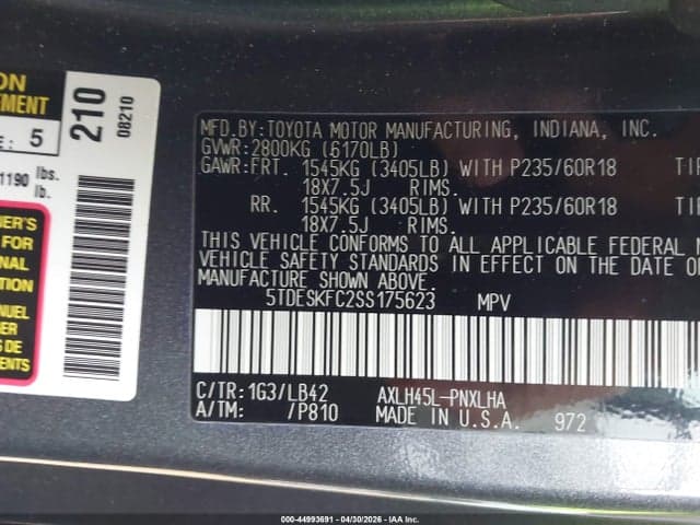2025 TOYOTA SIENNA PLATINUM 9
