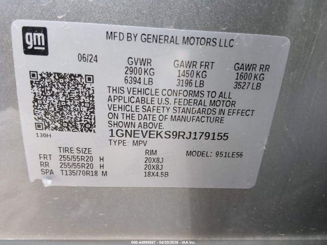 2024 CHEVROLET TRAVERSE AWD LS 9