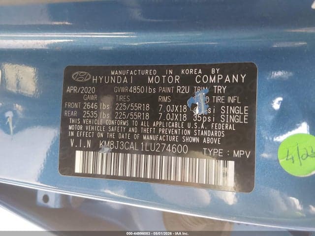 2020 HYUNDAI TUCSON ULTIMATE 9