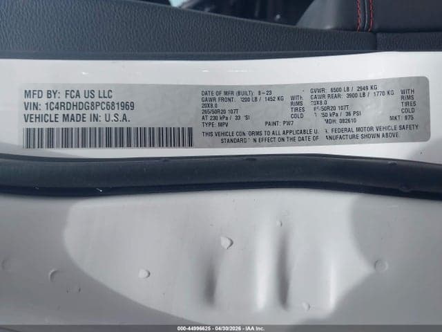 2023 DODGE DURANGO GT PLUS RWD 9