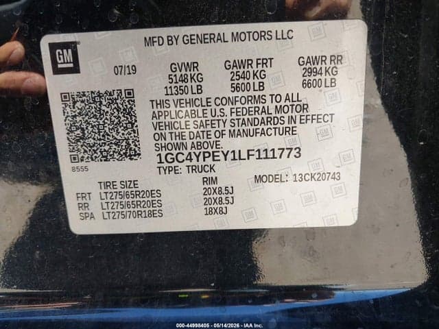 2020 CHEVROLET SILVERADO 2500HD 4WD STANDARD BED LTZ 9
