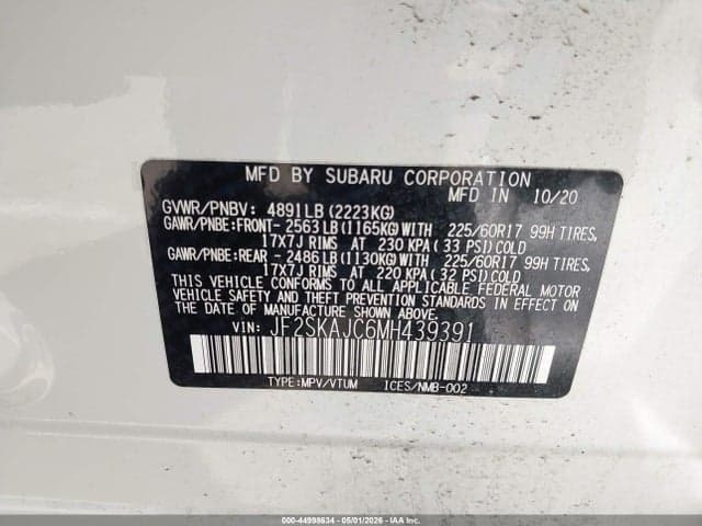 2021 SUBARU FORESTER PREMIUM 9