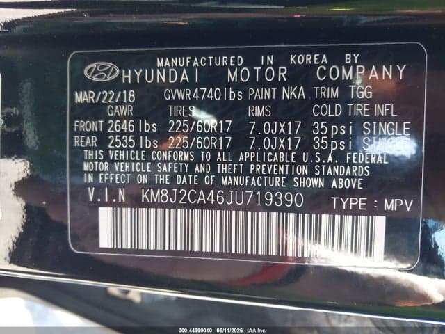 2018 HYUNDAI TUCSON SE 9