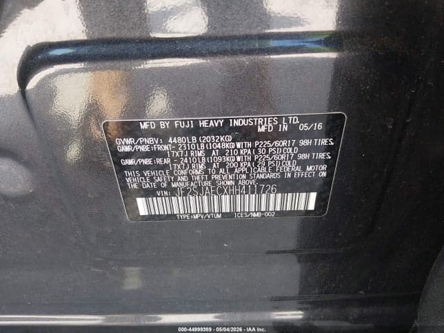 2017 SUBARU FORESTER 2.5I PREMIUM 9