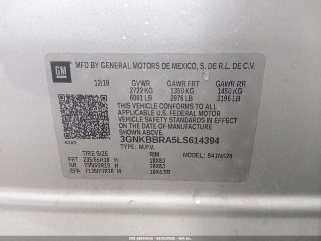 2020 CHEVROLET BLAZER FWD 1LT 9