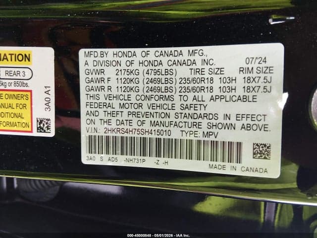 2025 HONDA CR-V EX-L AWD 9