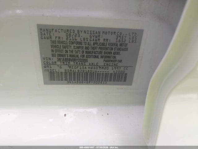 2024 NISSAN SENTRA S XTRONIC CVT 9