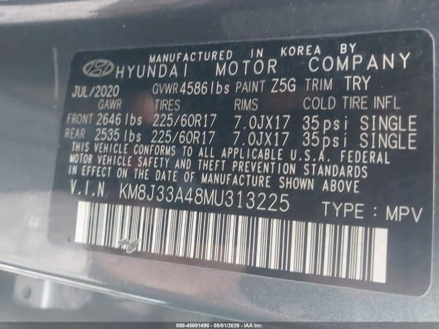 2021 HYUNDAI TUCSON VALUE 9