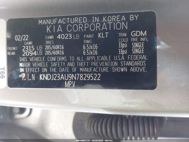 2022 KIA SOUL S 9