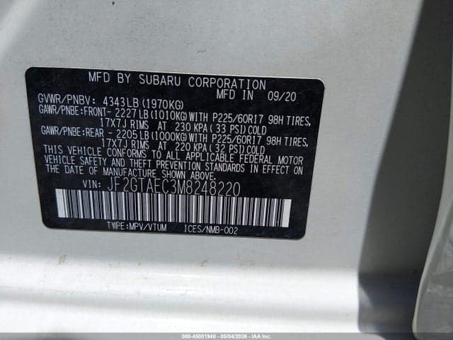 2021 SUBARU CROSSTREK PREMIUM 9