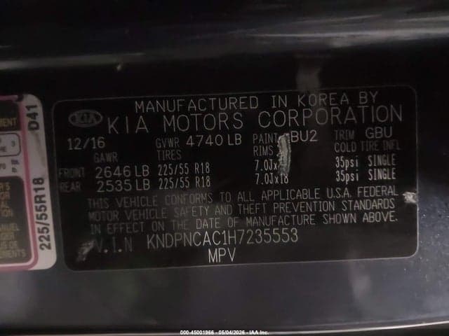 2017 KIA SPORTAGE EX 9